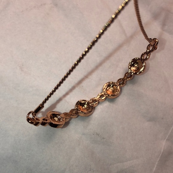 SWAROVSKI BAR BRACELET 14K ROSE GOLD PLATING Retails for $110 - Picture 5 of 8